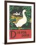 D is for Duck-null-Framed Art Print