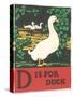 D is for Duck-null-Stretched Canvas