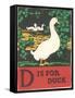 D is for Duck-null-Framed Stretched Canvas