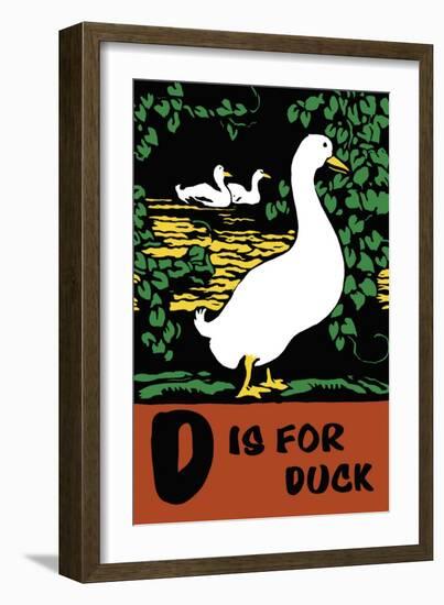 D is for Duck-Charles Buckles Falls-Framed Art Print