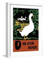 D is for Duck-Charles Buckles Falls-Framed Art Print