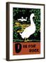 D is for Duck-Charles Buckles Falls-Framed Art Print