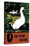 D is for Duck-Charles Buckles Falls-Stretched Canvas