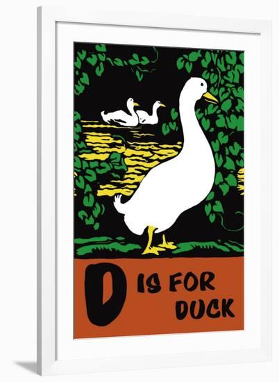 D is for Duck-Charles Buckles Falls-Framed Art Print