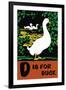 D is for Duck-Charles Buckles Falls-Framed Art Print