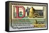 D is the Driver-null-Framed Stretched Canvas