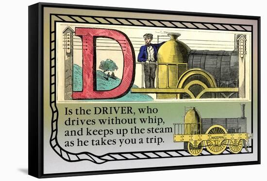 D is the Driver-null-Framed Stretched Canvas