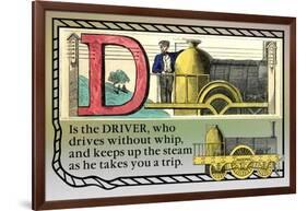 D is the Driver-null-Framed Art Print