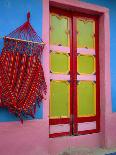 Close-up of Doorway and Hammock, Raquira, Boyaca Region, Columbia, South America-D Mace-Mounted Photographic Print