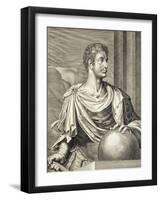 D. Octavius Augustus Emperor of Rome 27 BC - 14 AD-Titian (Tiziano Vecelli)-Framed Giclee Print