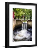 D & R Canal Lock, New Jersey-George Oze-Framed Photographic Print