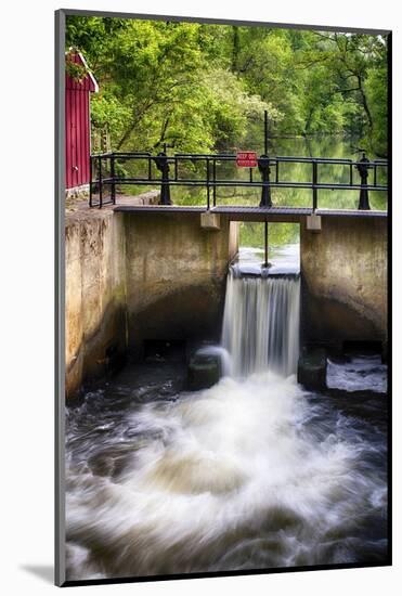 D & R Canal Lock, New Jersey-George Oze-Mounted Photographic Print