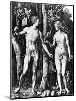 D?Rer: Adam & Eve, 1504-Albrecht Dürer-Mounted Giclee Print