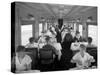D&Rgw Dining Car Interior, c.1927-George Lytle Beam-Stretched Canvas