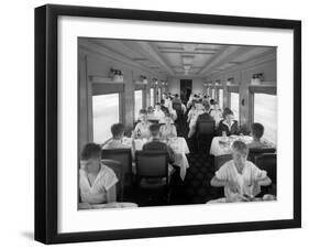 D&Rgw Dining Car Interior, c.1927-George Lytle Beam-Framed Photographic Print