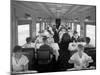 D&Rgw Dining Car Interior, c.1927-George Lytle Beam-Mounted Photographic Print