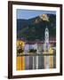 DŸrnstein Abbey, Blue Tower, Wachau, the Danube, Lower Austria, Austria-Rainer Mirau-Framed Photographic Print