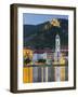 DŸrnstein Abbey, Blue Tower, Wachau, the Danube, Lower Austria, Austria-Rainer Mirau-Framed Photographic Print