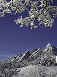 Winterscene of the Flatirons in Boulder, Colorado-D?rte Pietron-Premium Photographic Print