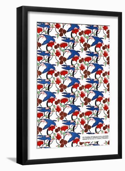 D S Crawford's Of Edinburgh-Box Wrapping Paper Designed By Robert Burns-1924-Robert Burns-Framed Art Print