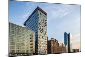 DŸsseldorf, North Rhine-Westphalia, Germany, Office Building in the Media Harbour-Bernd Wittelsbach-Mounted Photographic Print