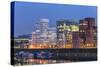 DŸsseldorf, North Rhine-Westphalia, Germany, Office Building in the Media Harbour-Bernd Wittelsbach-Stretched Canvas