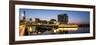 DŸsseldorf, North Rhine-Westphalia, Panorama of the Media Harbour with Hyatt Hotel-Bernd Wittelsbach-Framed Photographic Print