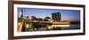 DŸsseldorf, North Rhine-Westphalia, Panorama of the Media Harbour with Hyatt Hotel-Bernd Wittelsbach-Framed Photographic Print
