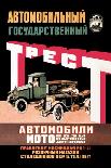 Russian Vehicles-D. Tarkhov-Framed Stretched Canvas