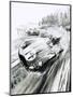 D-Type Jaguar at the 1954 Le Mans-Graham Coton-Mounted Giclee Print