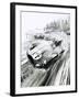 D-Type Jaguar at the 1954 Le Mans-Graham Coton-Framed Giclee Print