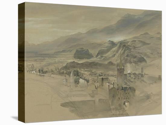 D View of Sion-John Ruskin-Stretched Canvas