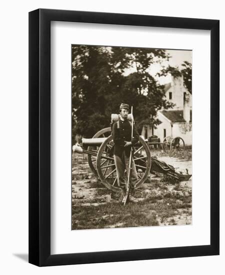 D.W.C. Arnold, a Private in the Union Army, Near Harper's Ferry, Virginia, 1861-Mathew Brady-Framed Giclee Print