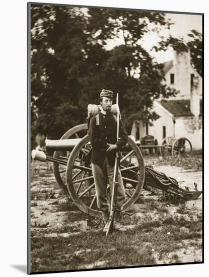 D.W.C. Arnold, a Private in the Union Army, Near Harper's Ferry, Virginia, 1861-Mathew Brady-Mounted Giclee Print
