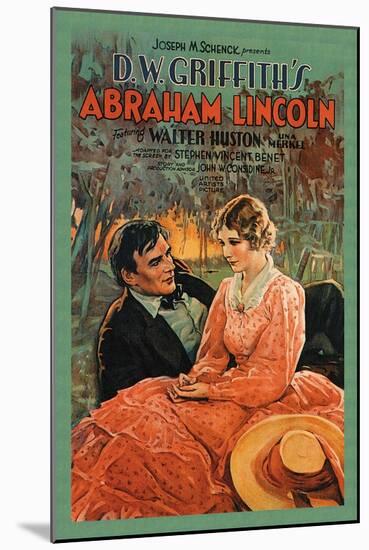 D.W. Griffith's Abraham Lincoln-null-Mounted Art Print