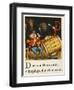 D Was a Drummer Who Played with a Grace-null-Framed Art Print