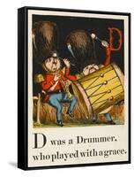 D Was a Drummer Who Played with a Grace-null-Framed Stretched Canvas