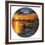 D46C Man Bay Fishing-D. Rusty Rust-Framed Giclee Print