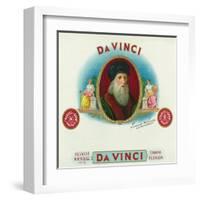 Da Vinci Brand Cigar Box Label, Leonardo da Vinci-Lantern Press-Framed Art Print