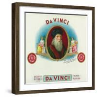 Da Vinci Brand Cigar Box Label, Leonardo da Vinci-Lantern Press-Framed Art Print