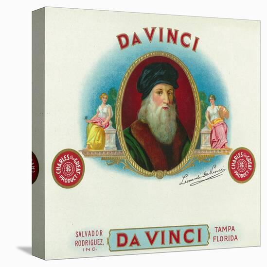 Da Vinci Brand Cigar Box Label, Leonardo da Vinci-Lantern Press-Stretched Canvas