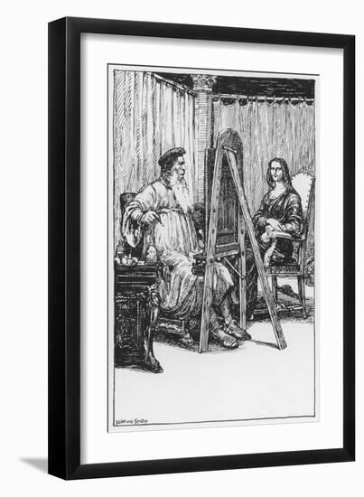 Da Vinci, Hentze, Tidende-Gudmund Hentze-Framed Art Print