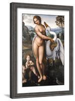 Da Vinci, Leda and the Swan-Leonardo da Vinci-Framed Giclee Print