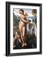 Da Vinci, Leda and the Swan-Leonardo da Vinci-Framed Giclee Print