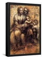 Da Vinci Mary Christ St.Anne and the Infant St.John Art Print Poster-null-Framed Poster