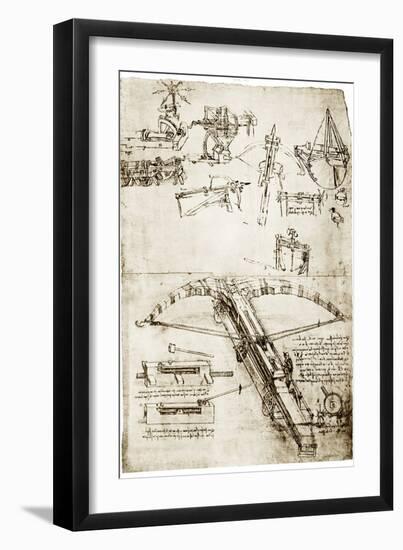 Da Vinci's Crossbow-Library of Congress-Framed Photographic Print