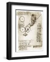 Da Vinci's Notebook-Library of Congress-Framed Premium Photographic Print