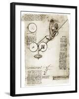 Da Vinci's Notebook-Library of Congress-Framed Photographic Print