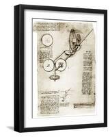 Da Vinci's Notebook-Library of Congress-Framed Photographic Print