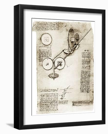 Da Vinci's Notebook-Library of Congress-Framed Photographic Print